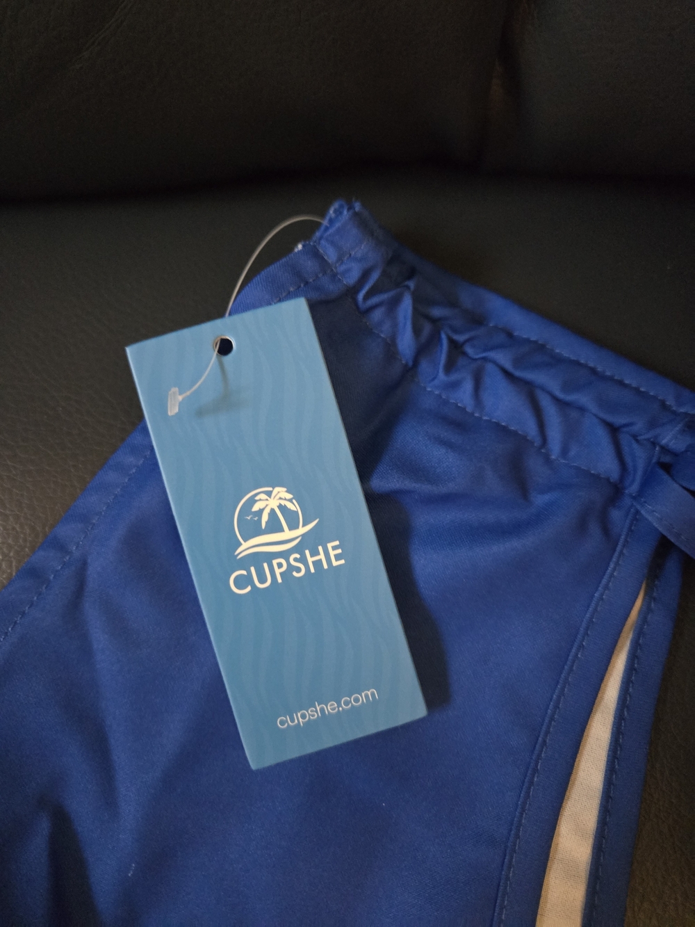 Brand New Women's Cupshe Peplum Rally Blue Top Size S - Picture 5 of 6